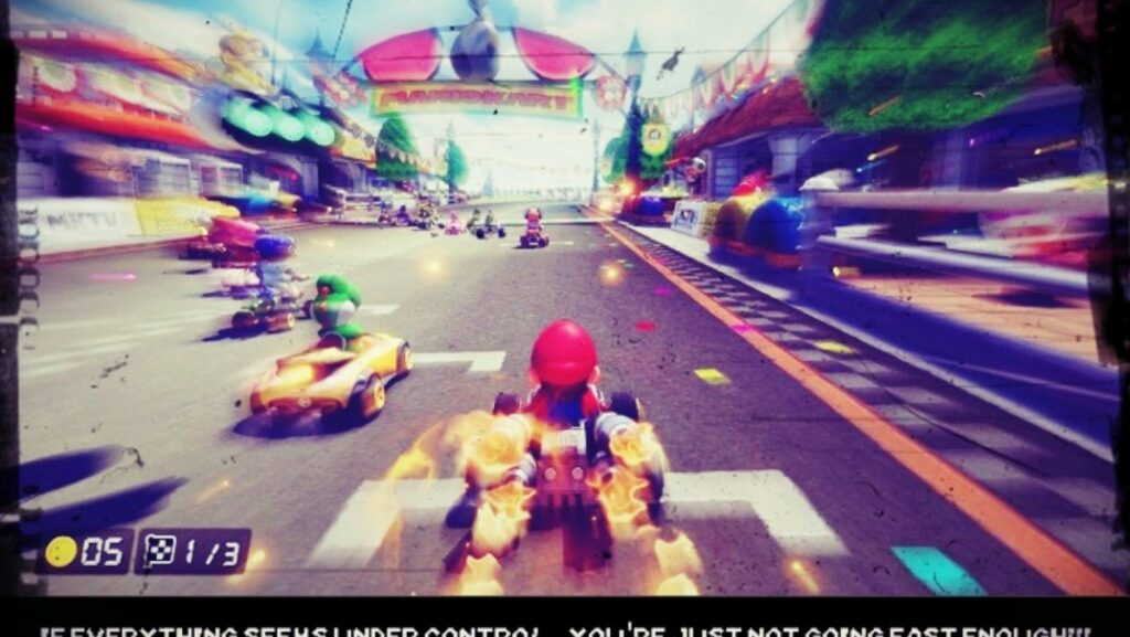 how to race in auto mode mario kart
