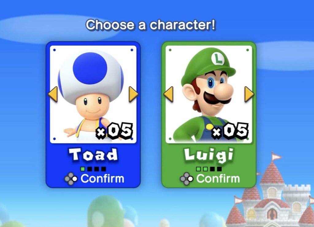 how to get blue toad in mario deluxe
