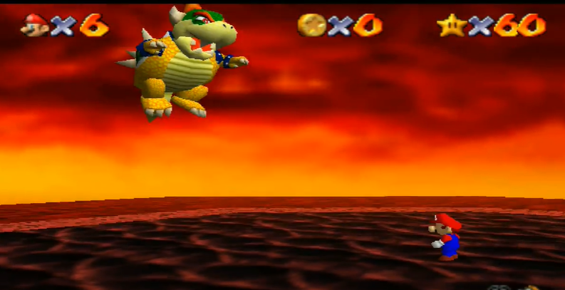 how to beat the second boss in mario 64
