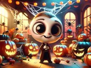 spooky month bob velseb 1boy animated