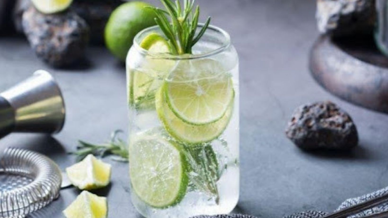 Hard Seltzer Cocktail with Lime and Lemon